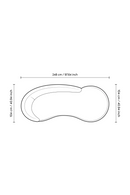 Modern Minimalist Curved Sofa | Eichholtz Bernd | Oroatrade.com