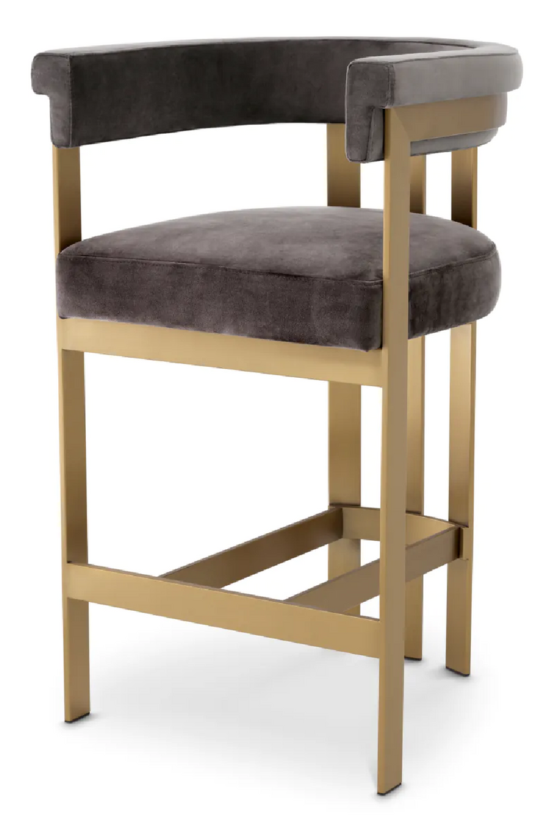 Modern Curved Counter Stool | Eichholtz Clubhouse | Oroatrade.com