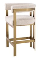 Modern Curved Counter Stool | Eichholtz Clubhouse | Oroatrade.com