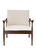 Wood Framed Bouclé Lounge Chair | Eichholtz Manzo | Oroatrade.com