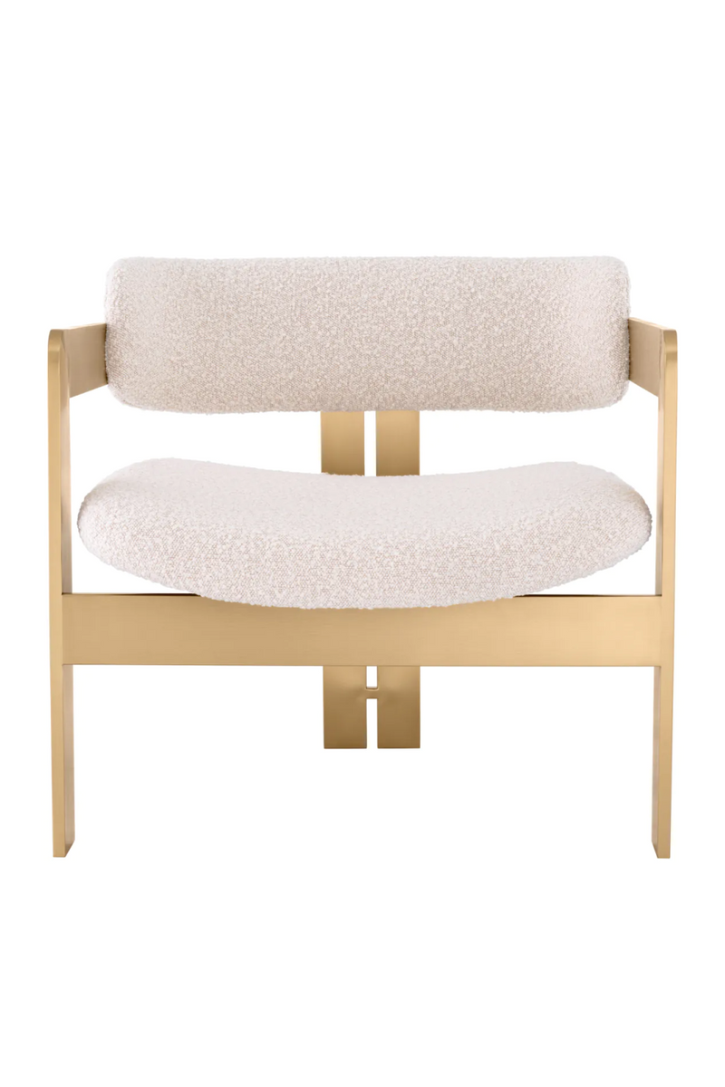 Cream Bouclé Modern Lounge Chair | Eichhotz Donato | Oroatrade.com