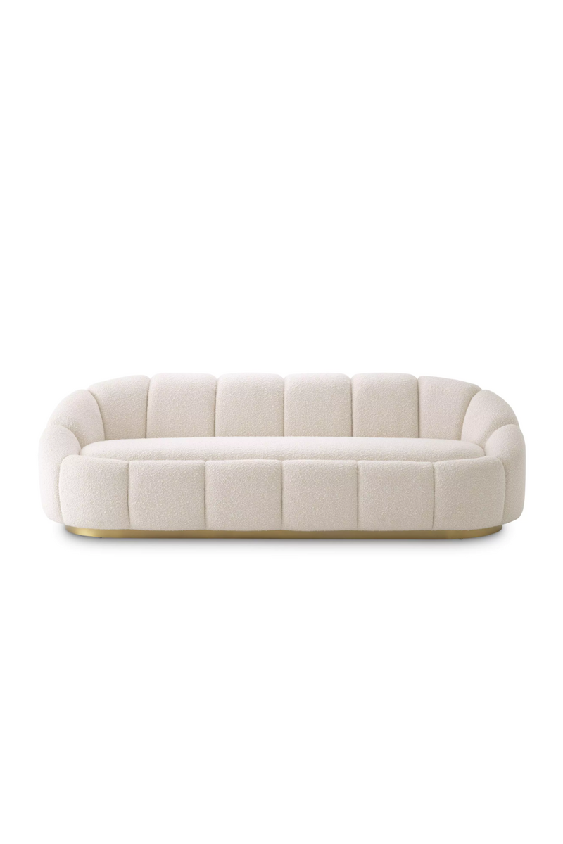 Cream Bouclé Curved Sofa | Eichholtz Inger | Oroatrade. com