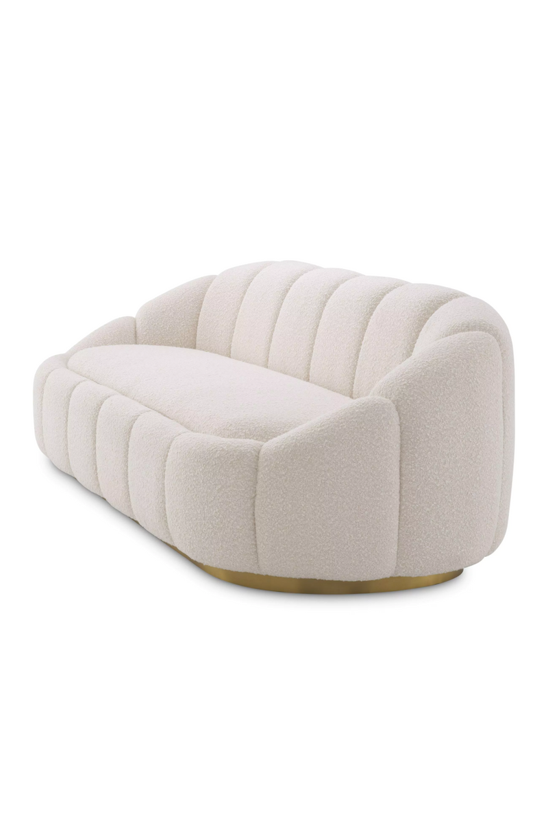 Cream Bouclé Curved Sofa | Eichholtz Inger | Oroatrade. com