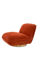 Orange Velvet Pillow Swivel Chair | Eichholtz Relax | Oroatrade.com