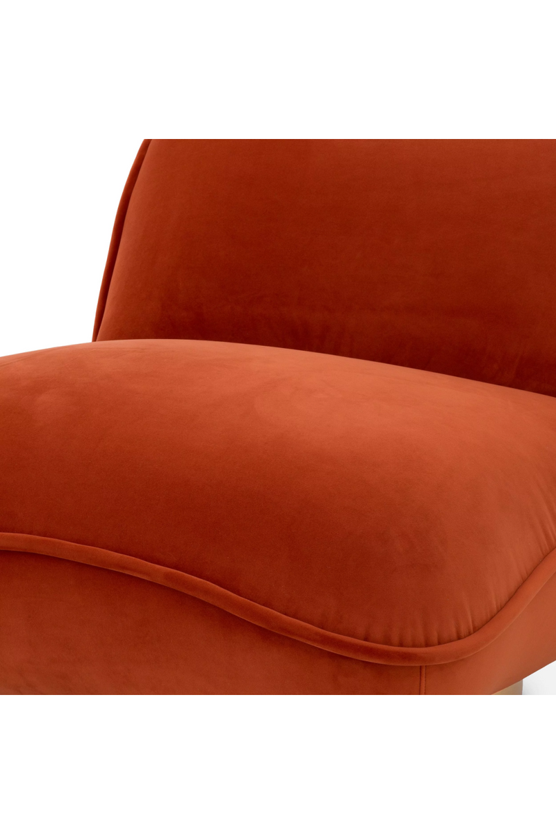 Orange Velvet Pillow Swivel Chair | Eichholtz Relax | Oroatrade.com