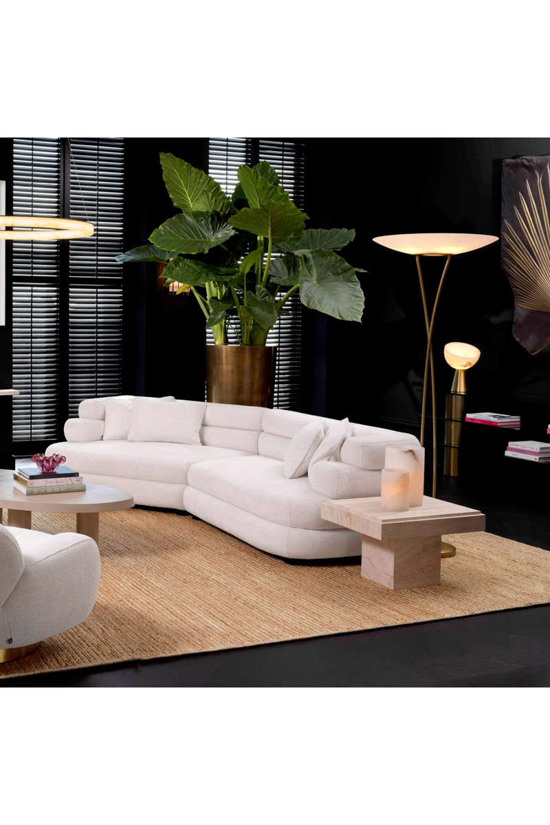White Fabric Modular Sofa | Eichholtz Malaga | Oroatrade.com
