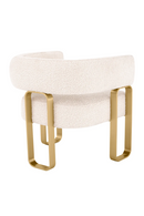 Bouclé Curved Accent Chair | Eichholtz Capricorn | Oroatrade.com