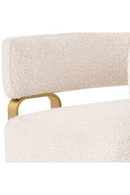 Bouclé Curved Accent Chair | Eichholtz Capricorn | Oroatrade.com