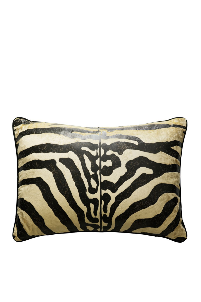 Zebra Print Velvet Cushion | Andrew Martin Arazova | OROATRADE