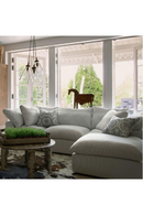 Ikat Cushion with Velvet Piping M | Andrew Martin Volcano | OROATRADE