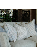 Ikat Cushion with Velvet Piping M | Andrew Martin Volcano | OROATRADE