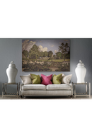 Chenille Cushion with Velvet Piping | Andrew Martin Summit | OROATRADE