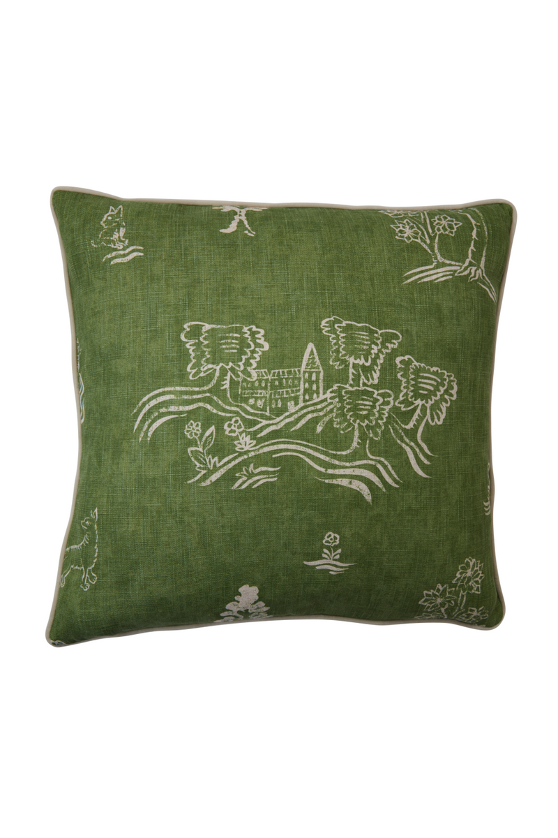 Tapestry Print Cushion | Andrew Martin Friendly Folk | OROATRADE