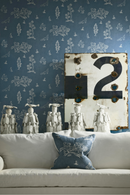 Tapestry Print Cushion | Andrew Martin Friendly Folk | OROATRADE