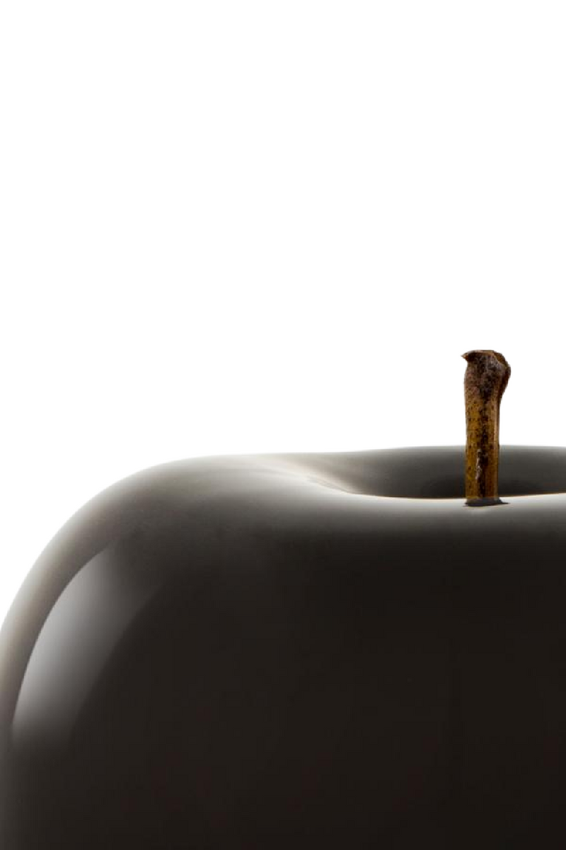 Black Apple Ceramic Sculpture XS | Andrew Martin Glazed | OROATRADE