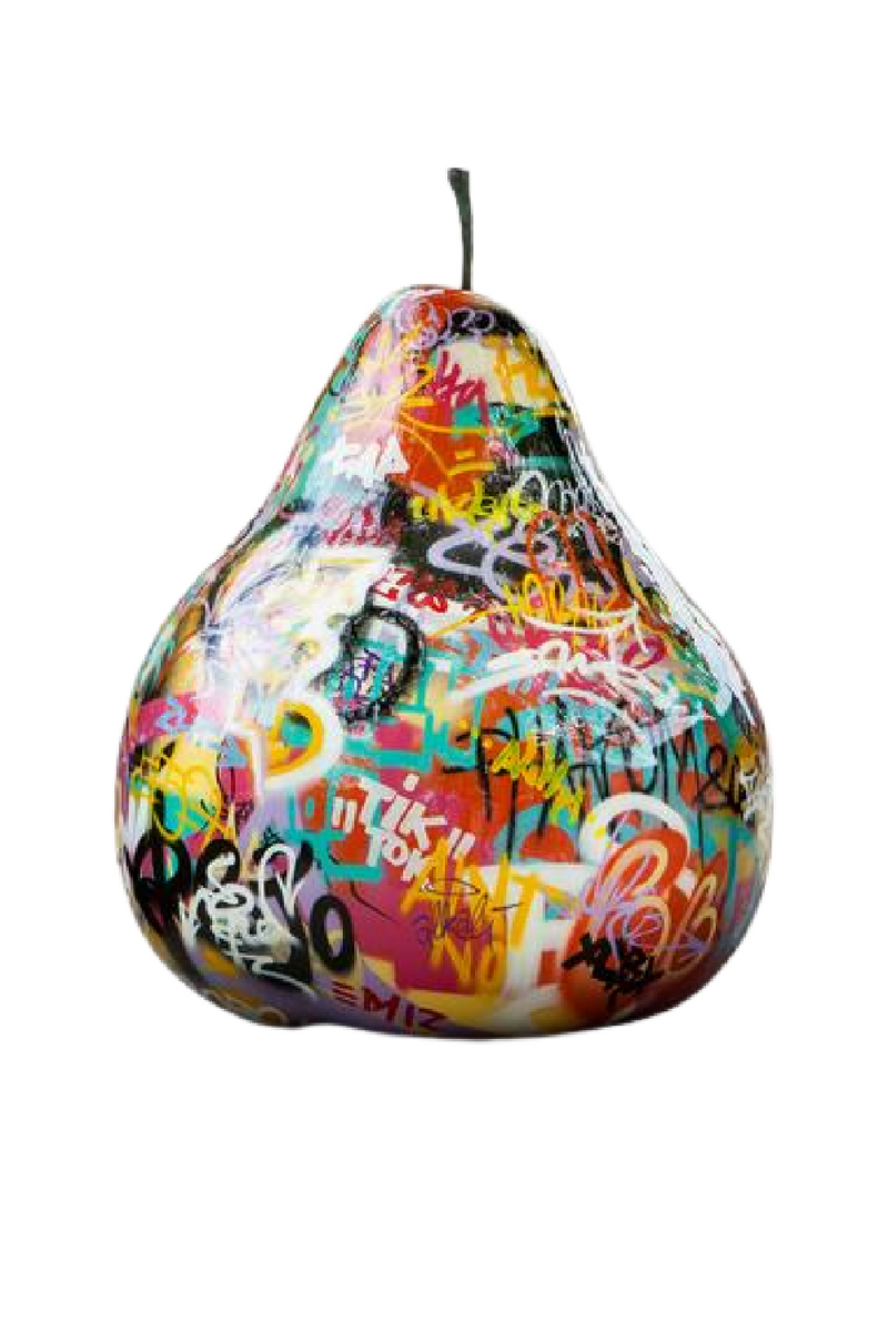 Pear Ceramic Sculpture | Andrew Martin Graffiti | OROATRADE