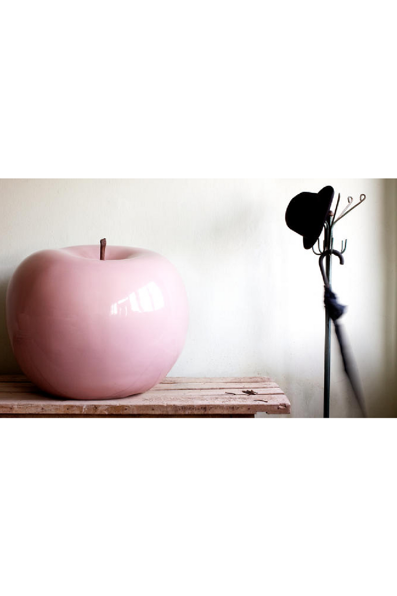 Pink Apple Ceramic Sculpture M | Andrew Martin Glazed | Oroatrade