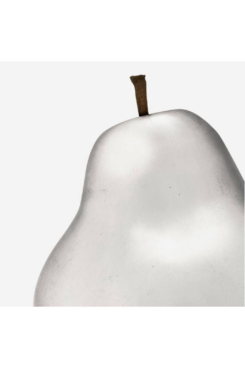 Decorative Silver Pear Sculpture | Andrew Martin Plated | OROATRADE