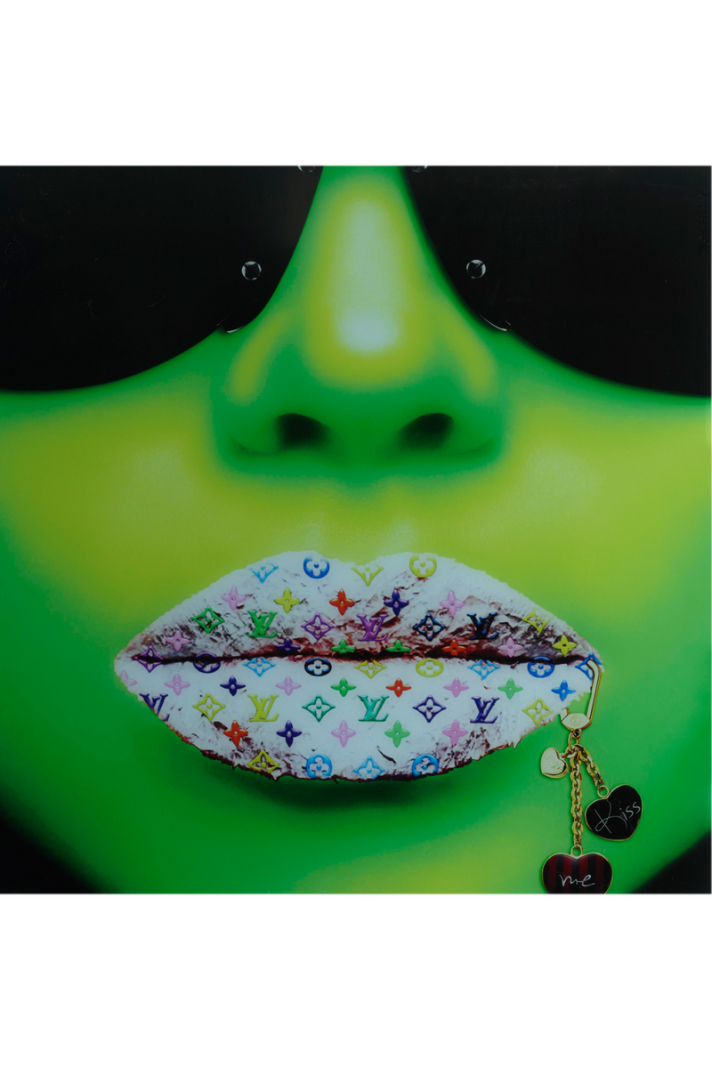 Luxury Brand Lips Artwork | Andrew Martin Louis Vuitton Green | OROATRADE