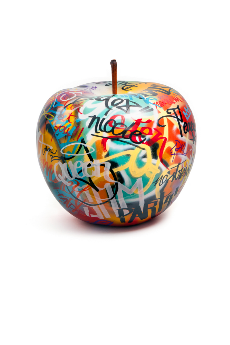 Apple Ceramic Sculpture | Andrew Martin Graffiti | OROATRADE