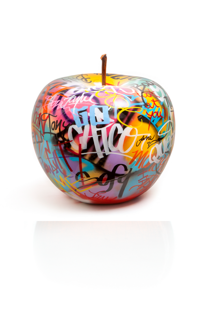 Apple Ceramic Sculpture | Andrew Martin Graffiti | OROATRADE