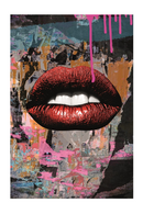 Red Pout Metal Artwork | Andrew Martin Lip | OROATRADE