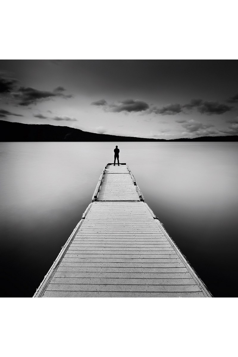 Monochromatic Lake Artwork | Andrew Martin Silence | OROATRADE