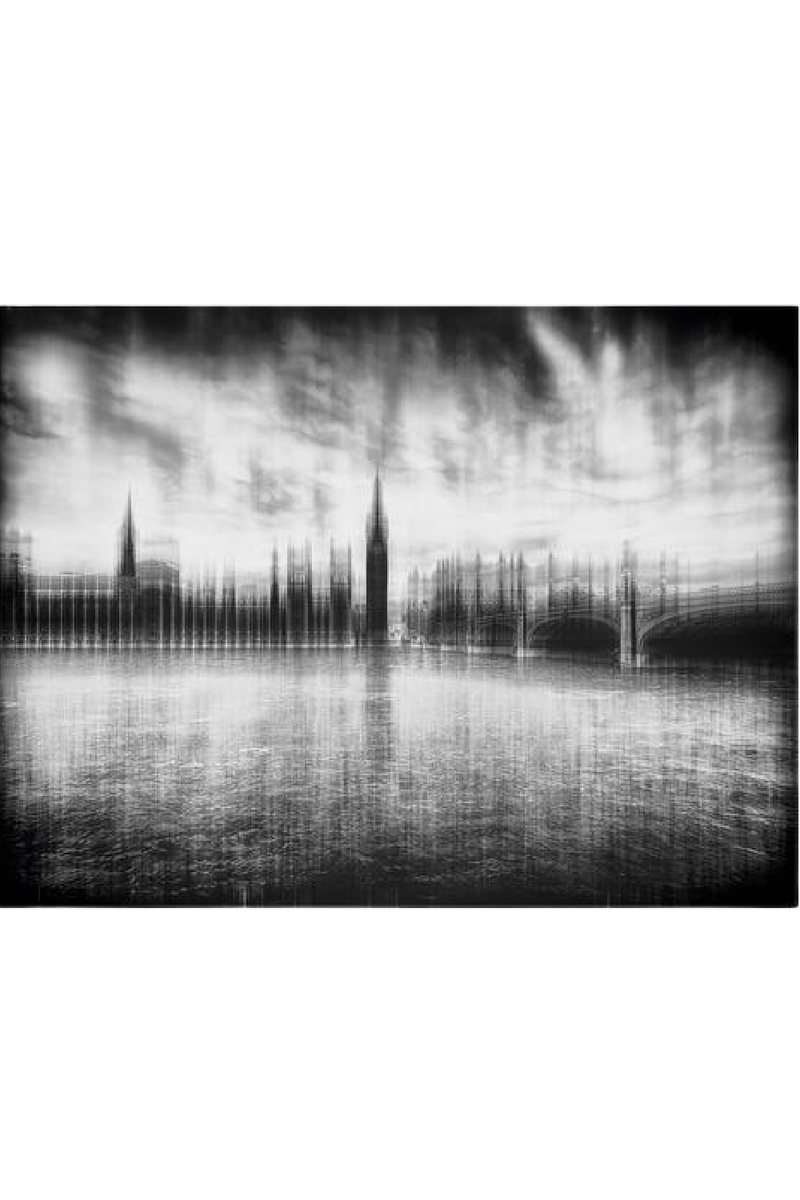 Charcoal Gray Plexiglass Artwork | Andrew Martin London Skyline