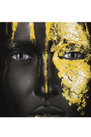 Female Visage Metal Artwork | Andrew Martin Gold Face | OROATRADE