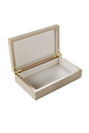 Cream Shagreen Box | Andrew Martin Cora | OROATRADE