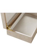 Cream Shagreen Box | Andrew Martin Cora | OROATRADE