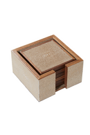 Shagreen Coasters with Box (6) | Andrew Martin Lexi | Oroatrade.com