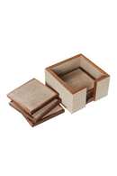 Shagreen Coasters with Box (6) | Andrew Martin Lexi | Oroatrade.com