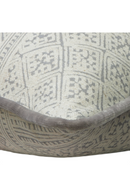 Gray Batik Cushion with Velvet Piping | Andrew Martin Ostuni | OROATRADE