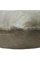 Gray Herringbone Cushion with Velvet Piping | Andrew Martin Fasano