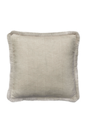Herringbone Cushion with Silver Fringe | Andrew Martin Fasano | OROATRADE