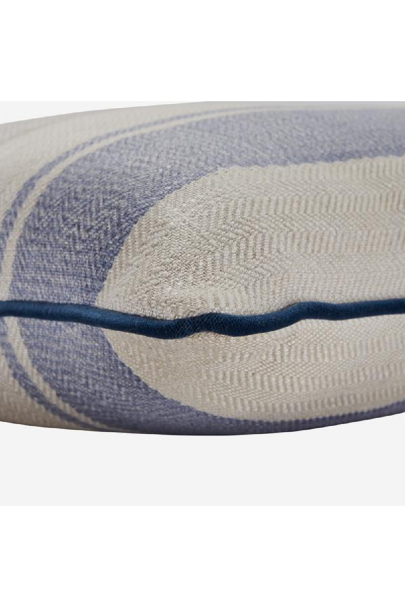 Blue and White Linen Blend Cushion | Andrew Martin Indus | OROATRADE