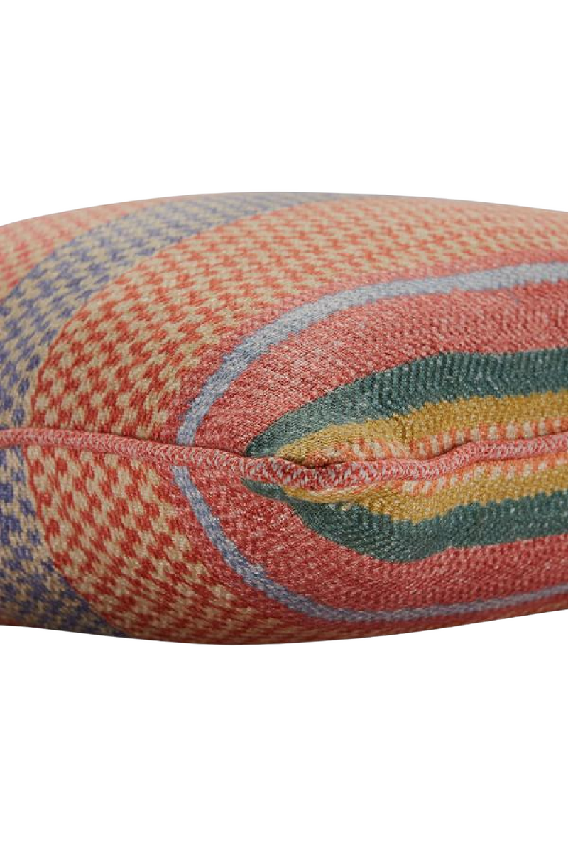 Multi-colored Geometric Print Cushion | Andrew Martin Oxus | OROATRADE