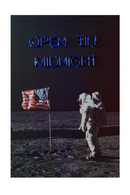 Space Man Neon Wall Art | Andrew Martin Moon Landing | OROATRADE