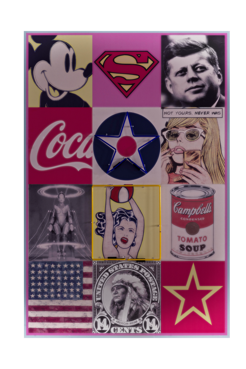 American Pop Icons Neon Artwork | Andrew Martin America | OROATRADE
