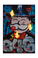 Neon Graffiti Art Print | Andrew Martin Monopoly Man | OROATRADE
