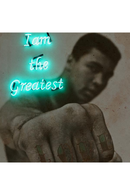 King of Boxing Neon Art Print | Andrew Martin Muhammad Ali | OROATRADE