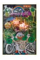 Scrooge McDuck Neon Art Print | Andrew Martin Scrooge Cash Money