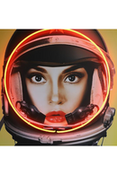 Black NASA Space Neon Art Print | Andrew Martin Space Girl | OROATRADE