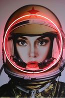 Gold NASA Space Neon Wall Art | Andrew Martin Space Girl | Oroatrade.com