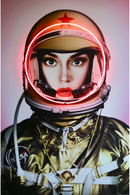 Gold NASA Space Neon Wall Art | Andrew Martin Space Girl | Oroatrade.com