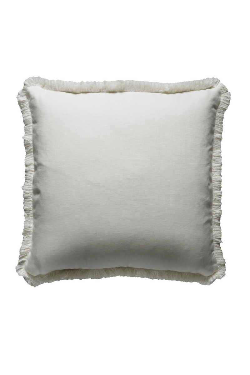 Fringed Linen Cushion | Andrew Martin Beagle | OROATRADE 