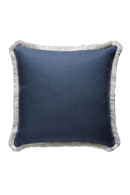 Fringed Linen Cushion | Andrew Martin Beagle | Oroatrade.com