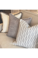 Boucle Fringed Square Cushion | Andrew Martin Huntsman | Oroatrade.com