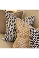 Chain Link Pattern Square Cushion | Andrew Martin Burlington | OROATRADE
